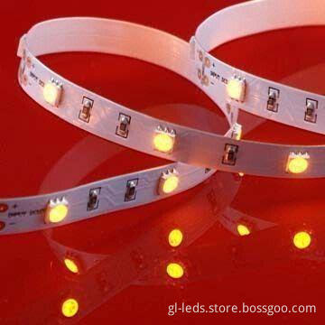 LED Strip in Warm White Color, with 12 or 24V DC Input Voltage